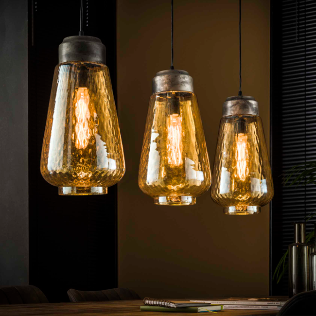 ekskrementer vagt Zoom ind Pendel lampe med patina | Rustikke design lamper